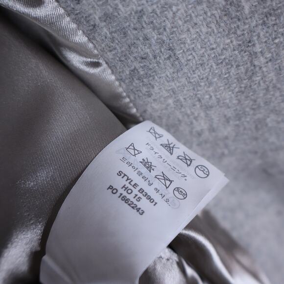 J. CREW Chateau Parka Italian Wool Stadium Cloth Heather Dusk Gray Women's 4 - Picture 16 of 16